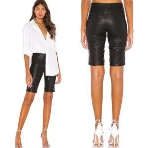 BLANK NYC Vegan Faux Leather Biker Shorts bike short 27 black blanknyc
